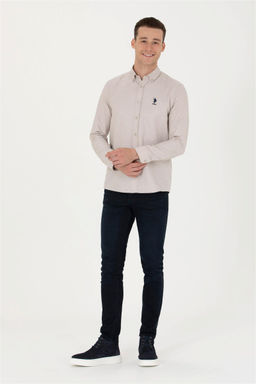 Мужская базовая рубашка с длинным рукавом Stone Неожиданная скидка в корзине - U.s. polo assn фото 4