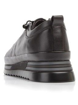 03-5020 BLACK Полуботинки женские (натуральная кожа)