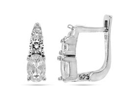 Серьги, куб.циркон., Тцс71