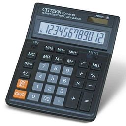 Калькулятор настольный CITIZEN SDC-444S, 12-разрядный, 199*153мм, дв.питание