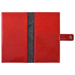 Органайзер-обложка д/путешествий арт.45283/30 ФЕТР ГРАФИТ.+ФЕТР КРАСНЫЙ+САРИФ КРАСНЫЙ - Escalada фото 4