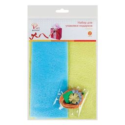 Цена за 5 шт. Набор для упаковки подарков ГОЛУБОЙ