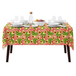 Скатерть 120х145см Авокадо, вид 7/1, длина стола до 105см, на 4 персоны, рогожка (хлопок 100%) 171г/м2, упаковка классическая, пакет ПВХ 28х41см, Домашняя мода (Россия)