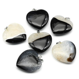 Кулон из агата глазкового"Сердце" 40*40мм