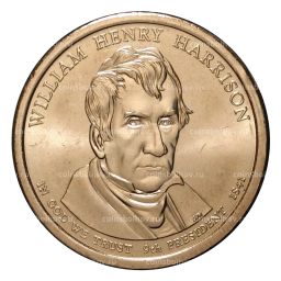 1 доллар 2009 года P Уильям Гаррисон 9-й президент США