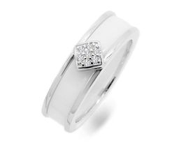 Кольцо из серебра керамика, МКВ64Б