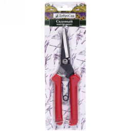 Цена за 2 шт. Секатор-ножницы садовые 7,5" (18,5см) пластиковые ручки ДоброСад