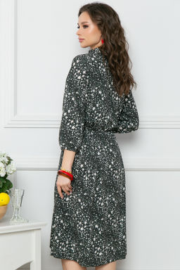 Платье Bellovera 17П5021 тёмно-зеленый