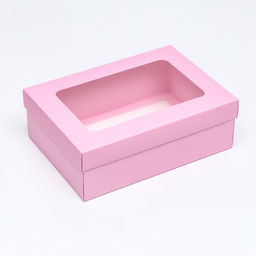Цена за 5 шт. Коробка складная, крышка-дно, с окном, розовая , 24 х 17 х 8 см - UPAK LAND фото 2