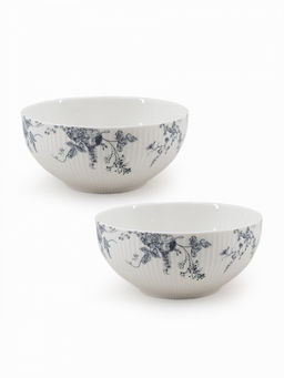 Набор салатников 2 шт, D15, 600 мл белый фарфор