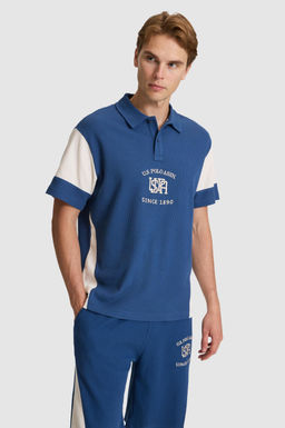 Erkek Lacivert Comfort Fit Polo Yaka Ti__rt