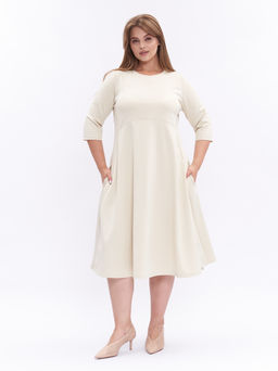 Платье из плотного трикотажа PP34306WHT04 - Артесса фото 4