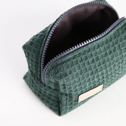 Косметичка дорожная на молнии TEXTURA, цвет зелёный  фото 10