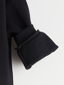 Bisiklet Yaka Uzun Kollu Atat?rk Bask?l? K?z Bebek Sweatshirt