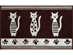 Полотенце махрово 6с104.411ж1 Коты (шоколад) е 67х40см