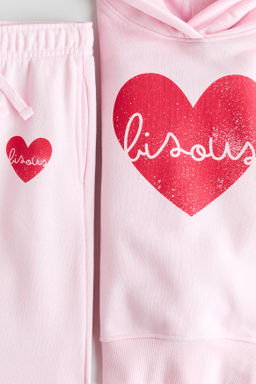 Conjunto estampado de 2 piezas en tejido sudadera - H&m фото 3