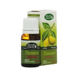 Эфирное масло Мирролла "Лимон" 10 мл при снижении иммунитета, гипертонии