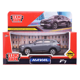 Машина металл Haval f7 10,5 см, (серый) инерц, в коробке