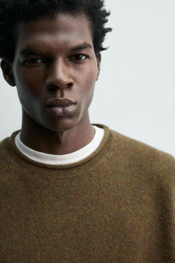 100% WOOL ROLLED EDGE SWEATER - Zara фото 5