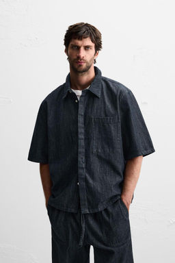 RELAXED FIT DENIM SHIRT - Zara фото 2