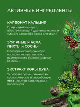 Зубная паста укрепляющая Хвойная - Siberina фото 5