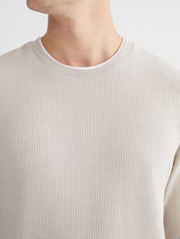 Bisiklet Yaka Uzun Kollu Erkek Ti??rt