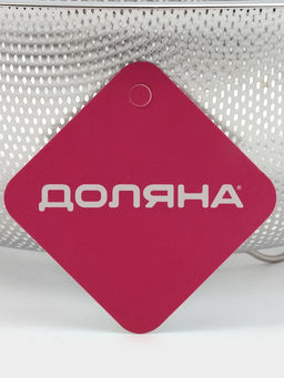 Дуршлаг Доляна «Марко», d=25 см, 43.5×25×9 см, длинная ручка, нержавеющая сталь, хромированный