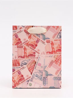 Цена за 3 шт. Пакет подарочный «Деньги», S 12 × 15 × 5,5 см