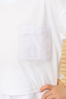 CRB wear/ CSJG 63798-20-399 Футболка для девочки,белый/Ex.Cherubino  фото 3