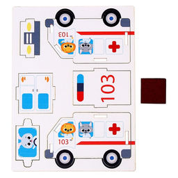 Сборная модель-автомобиль Скорая, (П1001) - Лесная мастерская фото 3