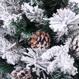 Елка "Заснеженная принцесса" 180 см, ПВХ, леска, резина с белым напылением (838 веток)