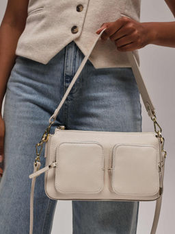 Сумка на плечо Deboro 31103 ванильное молоко