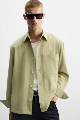 TEXTURED RELAXED FIT SHIRT - Zara фото 13