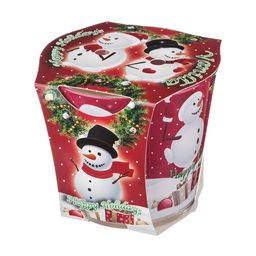 СВЕЧА АРОМАТИЗИРОВАННАЯ HAPPY HOLIDAYS ВАНИЛЬ ВЫСОТА=8 СМ. ДИАМЕТР=9 СМ. - Adpal фото 2
