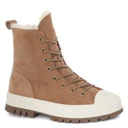 Женские высокие кеды TENDANCE Артикул 3125052, коричнево-бежевый