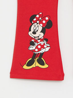 Beli Lastikli Minnie Mouse Bask?l? K?z Bebek Tayt - Waikiki фото 3