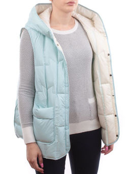 24-618 LT. BLUE Жилет утепленный женский (пух) - Fashion фото 8