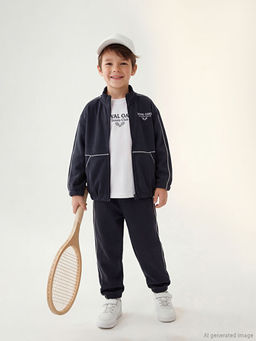 Bask?l? Erkek ?ocuk Tak?m 3l?