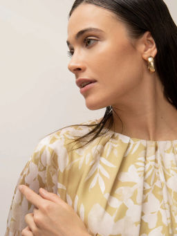 Платье приталенное с принтом цвет PL1192/biond - Emka фото 4