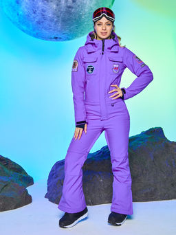 Женский сноубордический горнолыжный комбинезон Alpha Endless Aeternitas 223/2305 PRP - Пурпурное Сердце  фото 14