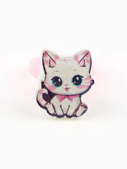 Цена за 2 шт. Кольцо крутящееся детское Meow, котик