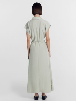 Платье женское в пыльно-зеленом оттенке зеленый минерал 152647