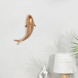 Декор настенный, панно TAKE IT EASY «Рыбка», 16×5 см, золото, правый