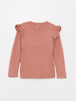 Bisiklet Yaka Yumu?ak Dokulu K?z Bebek Triko Kazak - Waikiki фото 2