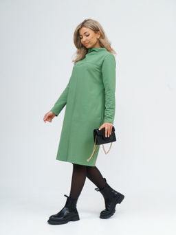 854 Платье "олива"