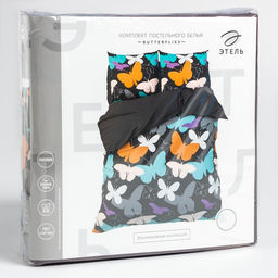 Постельное бельё Этель дуэт Butterflies 143х215 см - 2 шт, 220х240 см, 70х70 см -2 шт  фото 5