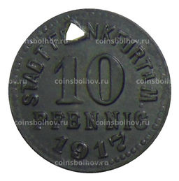 Монета 10 пфеннигов 1917 года Германия  Нотгельд Франкфурт на Майне
