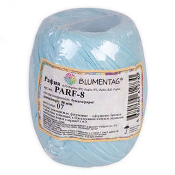 Blumentag PARF-8 Рафия бумажная 5 х 20.5 г  5 г 30 м 07 голубой