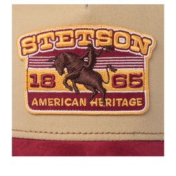 Бейсболка STETSON арт. 7741104K TRUCKER CAP RODEO (бежевый / красный)  фото 4