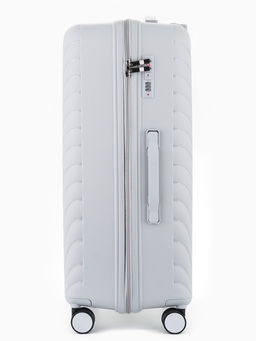 Чемодан на колёсах, 28", кодовый замок, 47×28×75 см, серый